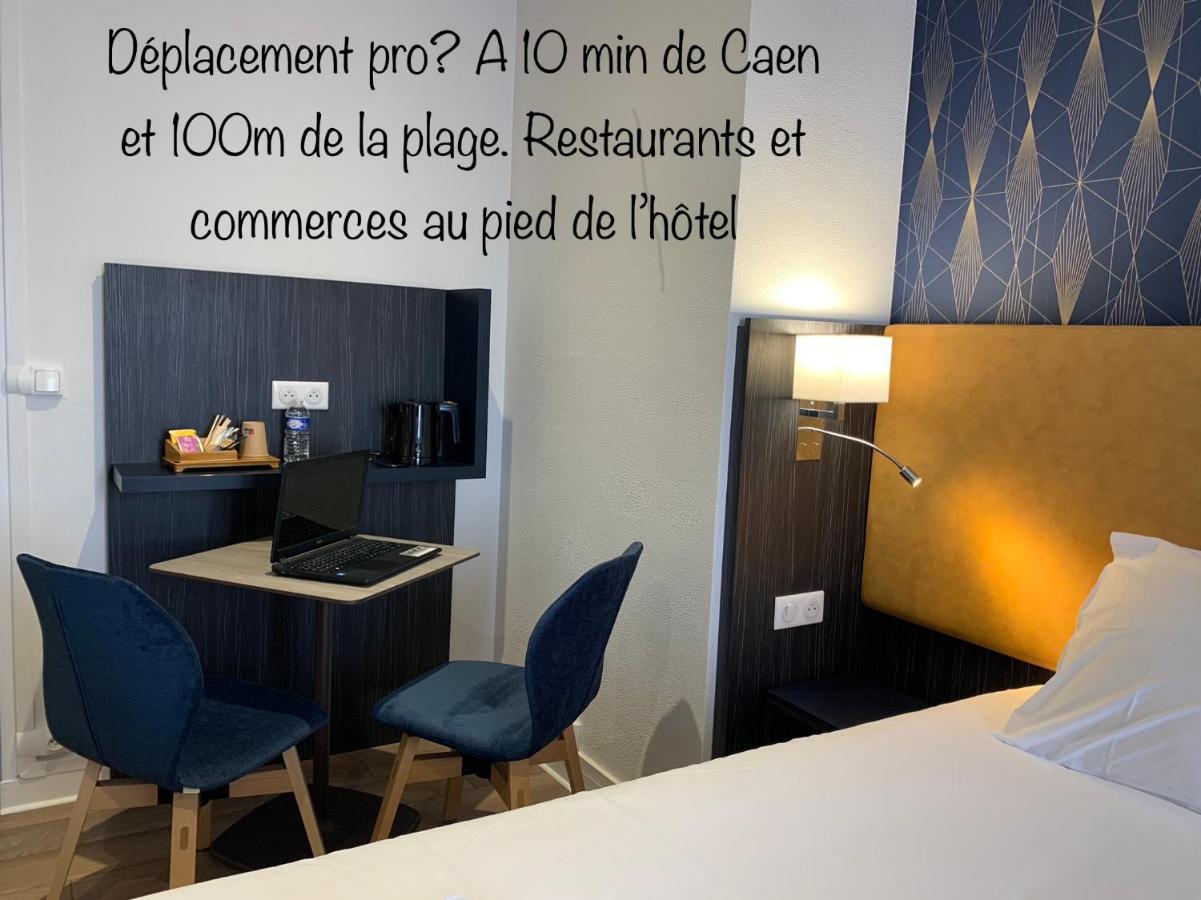 Hotel Le Cosy Riva Bella Ouistreham Exterior foto